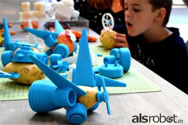 利用3D打印机把蔬菜变成各种有趣的样子