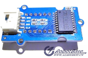 SPI接口4位LED数码管背面图