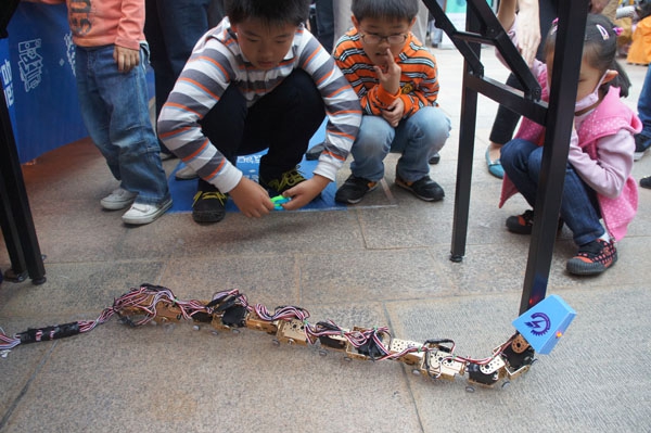 2013上海创客嘉年华机器蛇展示