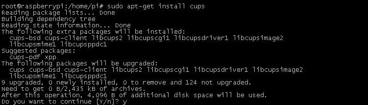 sudo apt-get install cups