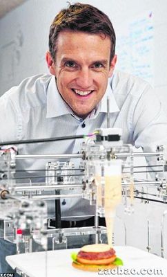 用Foodini这款打印机打印出来的汉堡