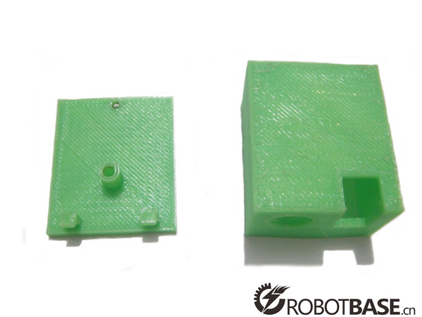 3D打印完成的红外避障传感器的外壳